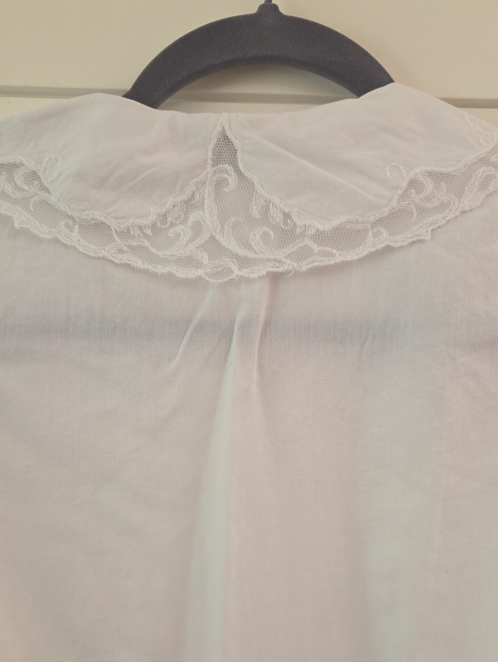 Peter Pan Lace Collared Vintage Shirt Size 4 - Picture 6 of 6